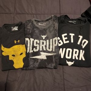 Project Rock T-Shirt Lot of 3